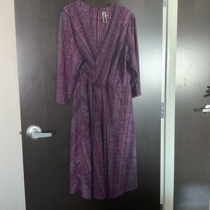 NWOT Julian Taylor purple dress